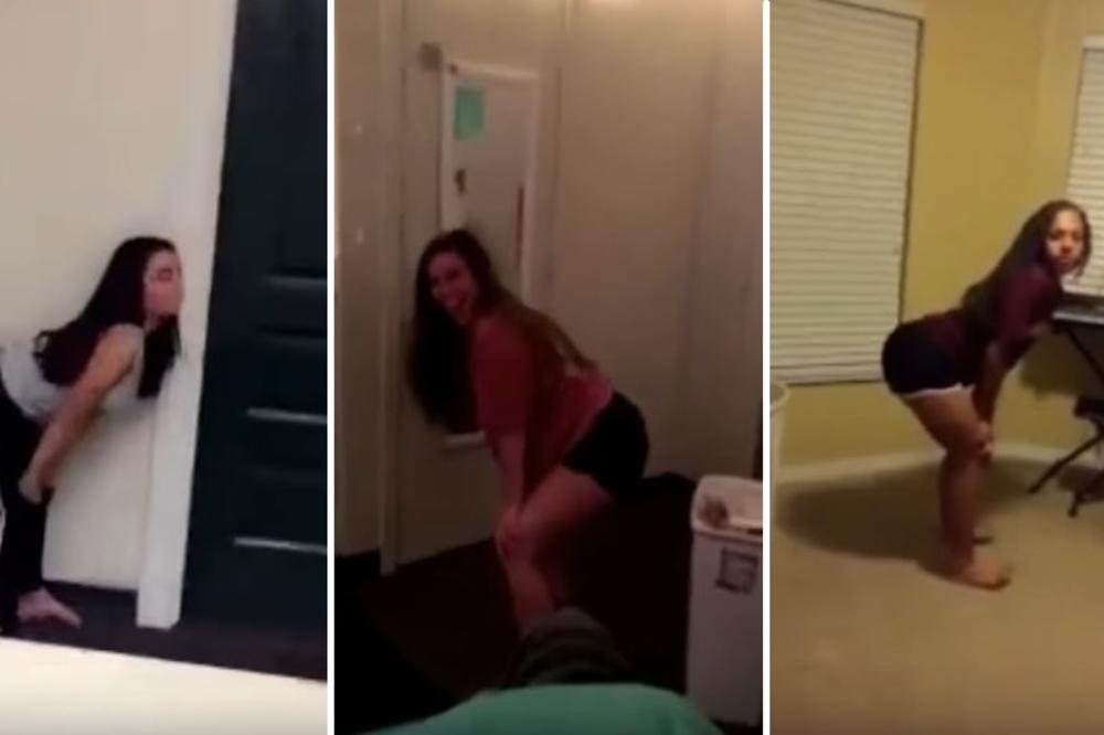 BIZARNI IZAZOV se širi internetom, DEVOJKE nameštaju pozadinu i čekaju akciju (VIDEO)