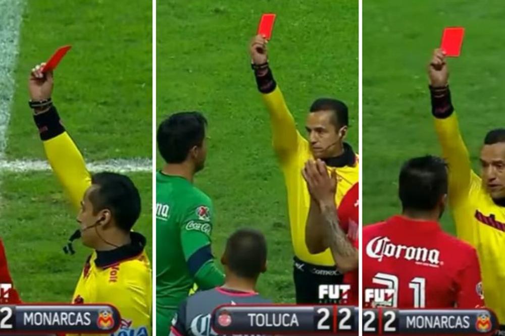 SVETSKI REKORD: Tri crvena za 30 sekundi i svi igračima istog tima! (VIDEO)