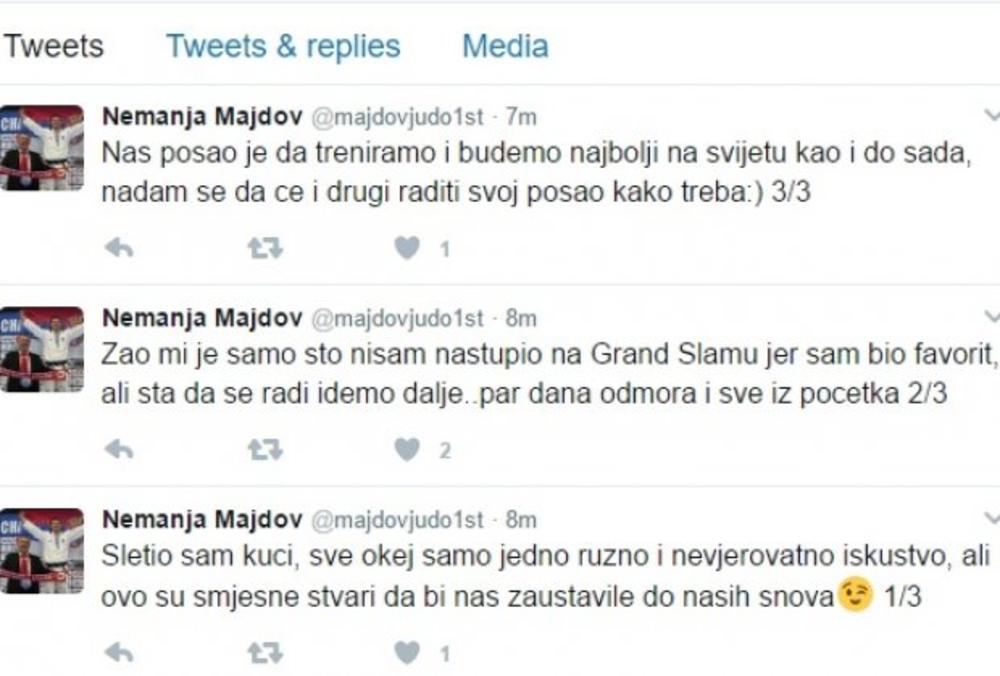 foto: Printscreen/Nemanja Majdov/Twitter