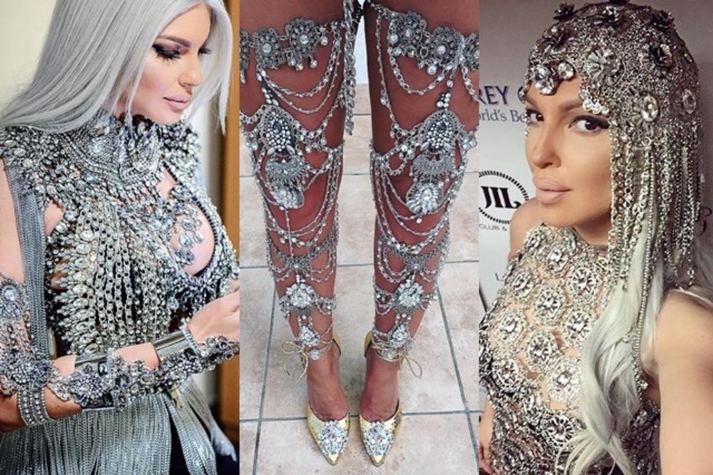 JOŠ JEDNA STRANA ZVEZDA KOPIRA KARLEUŠU! Ovoga puta u haljini našeg DOMAĆEG dizajnera (FOTO)