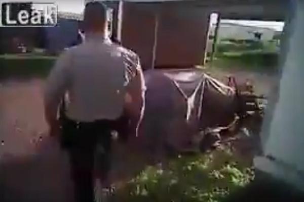 Pitbul napao policajca, a onda je ovaj izvadio pištolj... (UZNEMIRUJUĆI VIDEO)