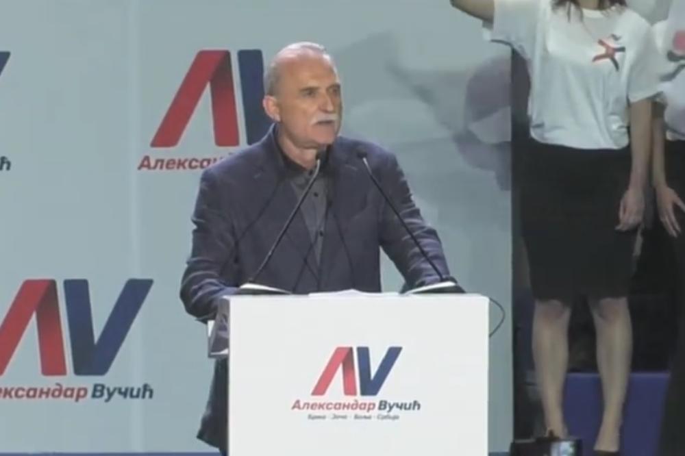 ŽENE NEKIH KANDIDATA DOBILE BI VIŠE GLASOVA OD NJIH: Ovim govorom je Lazar Ristovski podržao Vučića u Areni!