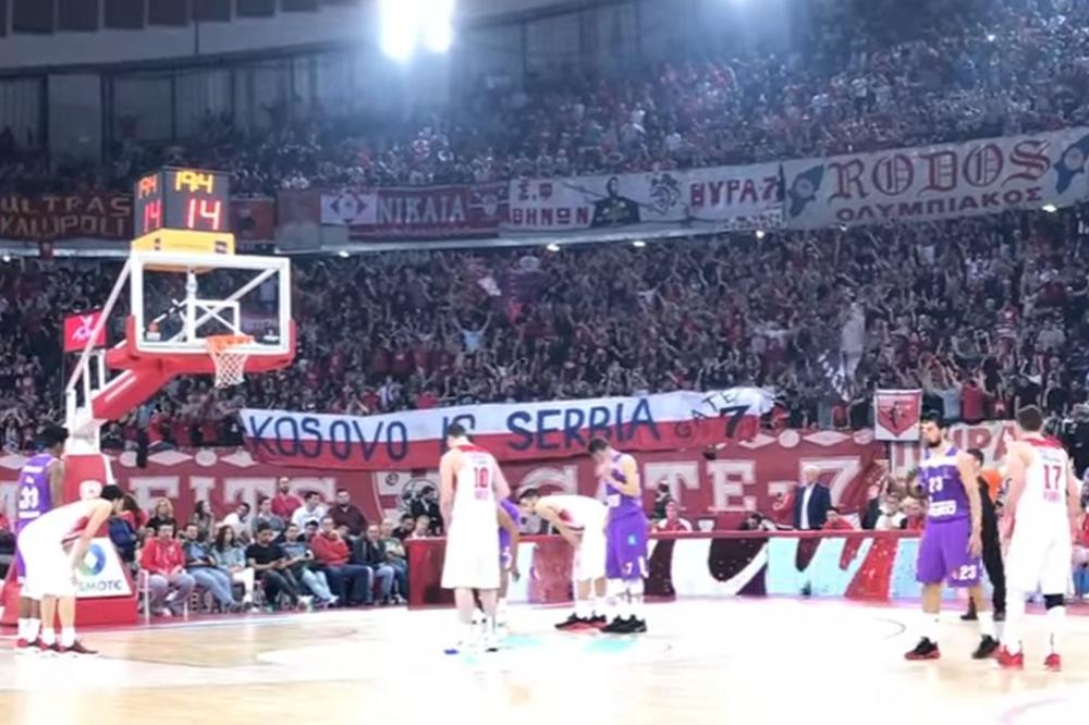 Navijači Olimpijakosa ne zaboravljaju NATO agresiju! (VIDEO)