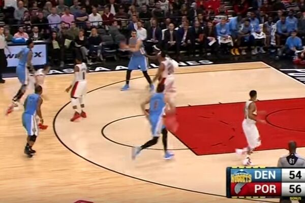 Nurkić jeste pokidao, ali su se igrači Portlanda i dalje gubili po terenu zbog Jokićevih fora! (VIDEO)