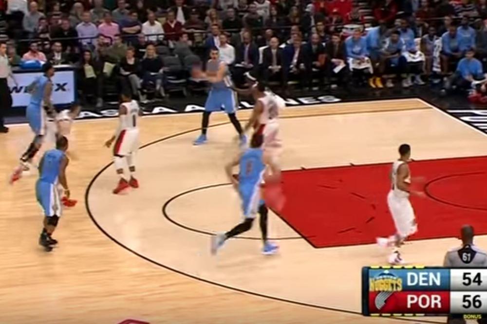 Nurkić jeste pokidao, ali su se igrači Portlanda i dalje gubili po terenu zbog Jokićevih fora! (VIDEO)
