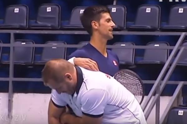 Šta se to Novaku nadražilo tokom treninga sa Zimonjićem? (VIDEO)