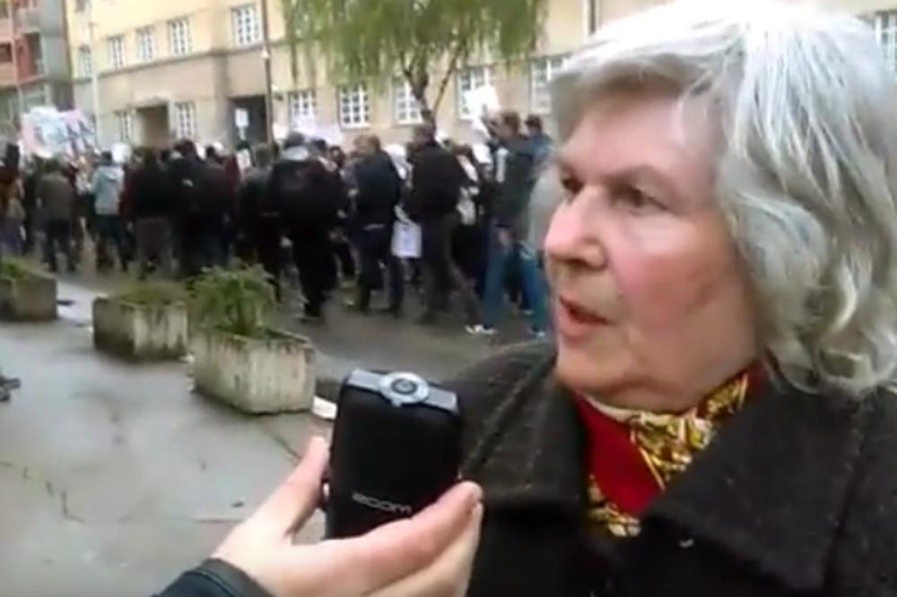 Zovem se Svetlana i došla sam da osvetlim ovaj protest, da se Srbija probudi i da skine slepilo s očiju: Govor bake iz Niša koji je oduševio sve! (VIDEO)