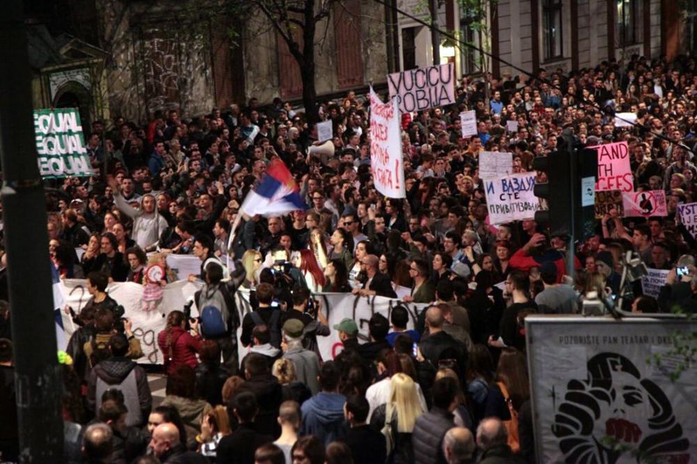 STUDENTI NE STAJU: Sedmi dan protesta završen, sutra nove demonstracije! (VIDEO)