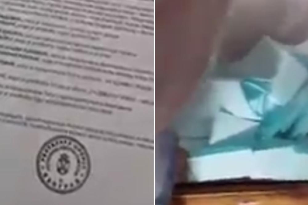 UBACUJ JOŠ, DA VUČIĆ IMA 90%: Pojavio se snimak ubacivanja listića sa zaokruženim brojem 6, MUP najavio istragu (VIDEO)