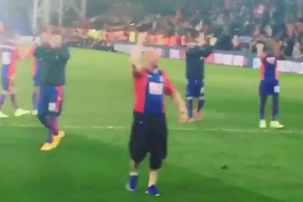 Milivojević je dao gol Arsenalu, ali drugi Srbin je napravio šou! Đani Ćurčić u potpunom transu uleteo na teren! (VIDEO)