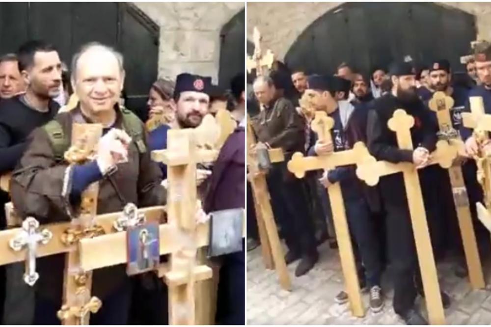 TRENUTAK KOJI LEDI KRV U ŽILAMA! "Oj Kosovo, Kosovo" ori se Jerusalimom na Veliki petak! (VIDEO)
