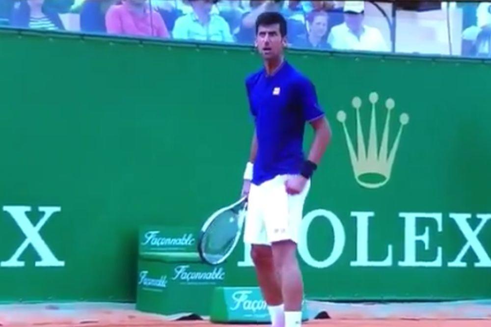 USTANI BRE! Novak je nadljudski spasao nemoguć poen, a onda se izdrao na svoju ložu! (VIDEO)