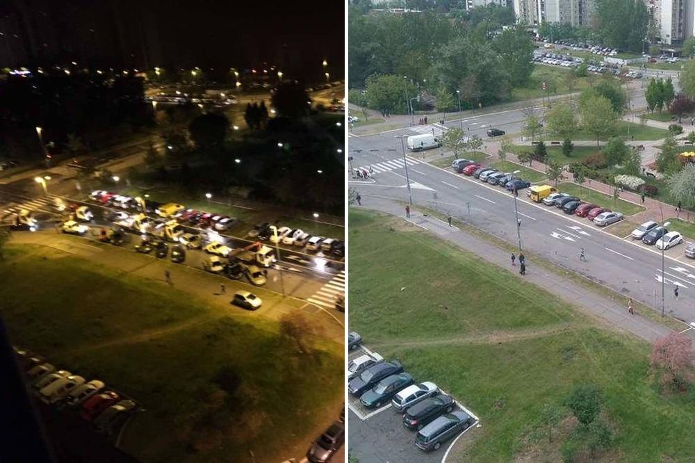 DA LI JE OVO MOGUĆE? Paukovi odneli vlasnicima automobile noć pred maraton, OČISTILI NOVI BEOGRAD OD KOLA! (FOTO)