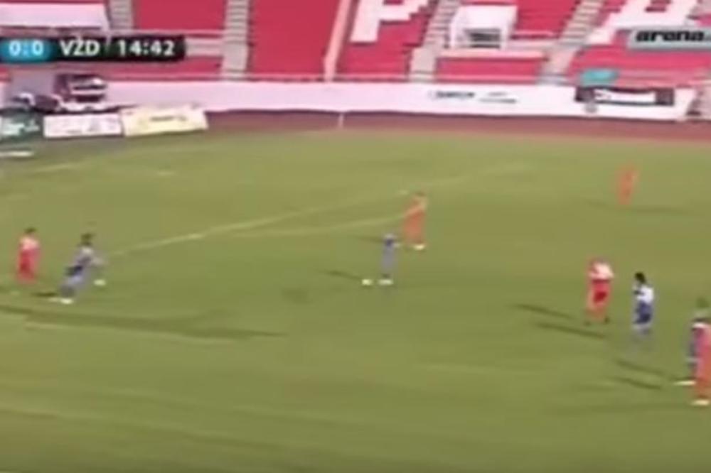 MA SKINI GA S' GOLA, NIKO NEK' NE BRANI! Golmanu Voždovca smejaće se cele planeta zbog ovog gola! (VIDEO)