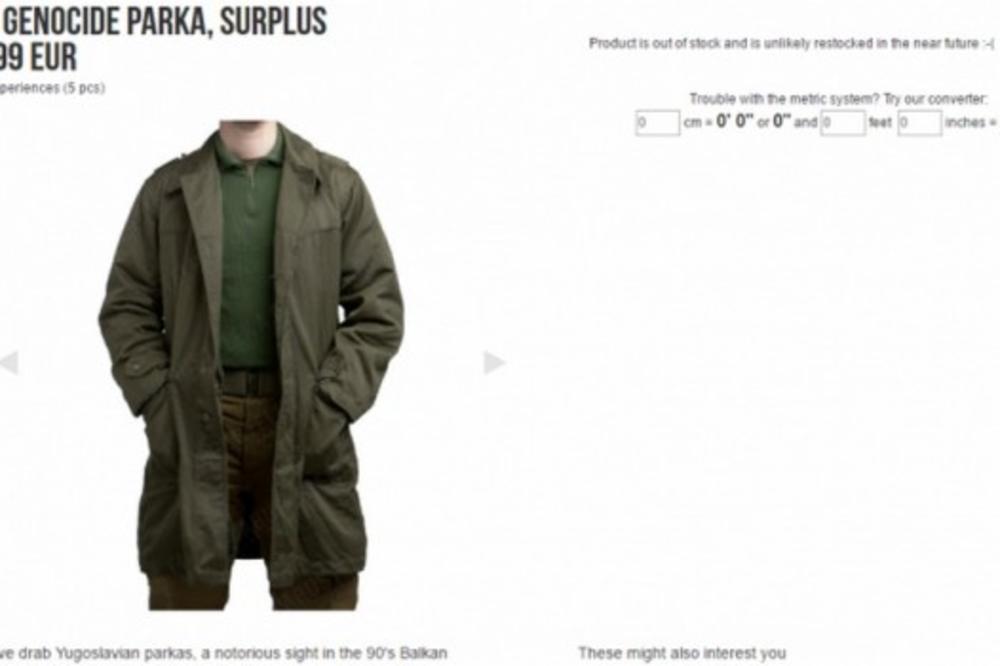 SKANDALOZNO! SRPSKE GENOCIDNE JAKNE PRODAJU PO 20 DOLARA! "Korišćene su, ali nema tragova krvi!"!