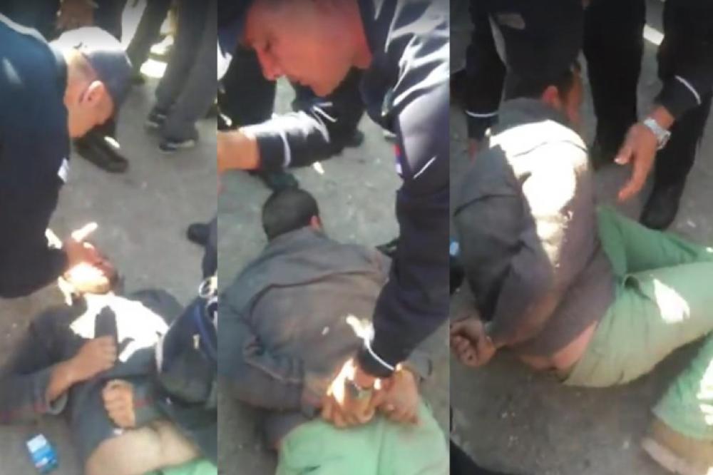MUČILI GA, SEDELI MU NA GLAVI I ŠUTIRALI: Komunalci se iživljavaju nad čovekom, ljudi u šoku! (VIDEO) (FOTO)