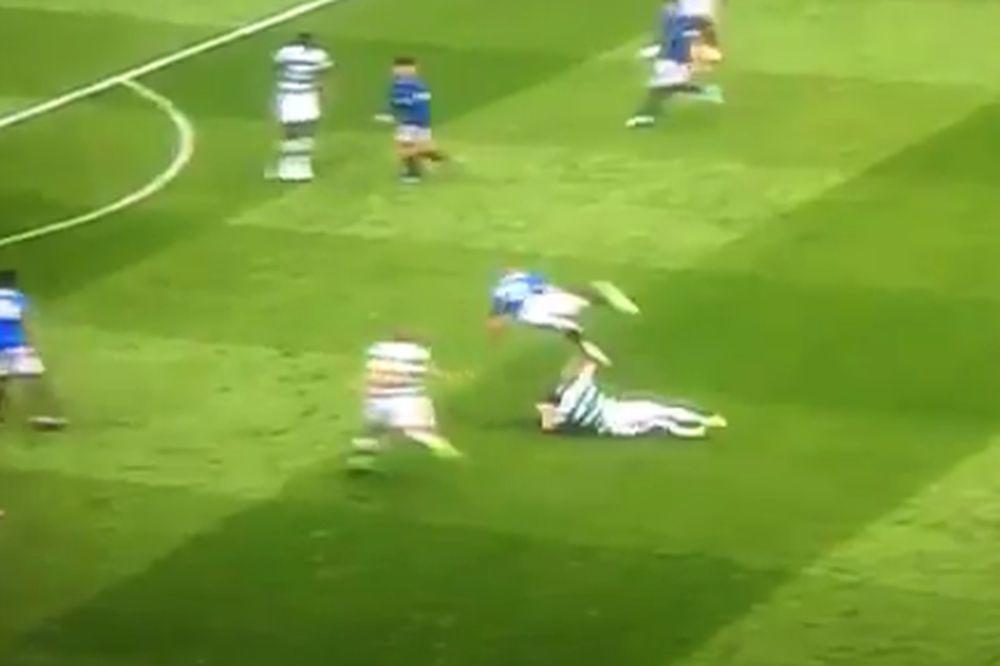 POSLAO GA PRAVO U HITNU: Niko ne priča o "petardi" na Old firmu, nego o brutalnom startu Hrvata za koji nije dobio ni žuti! (VIDEO)