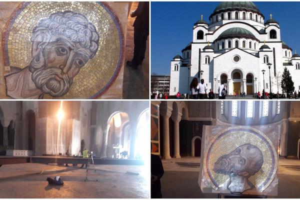 HRIST SPASITELJ U BEOGRADU! Evo kako izgleda mozaik težak 40 tona u hramu svetog Save! (VIDEO)