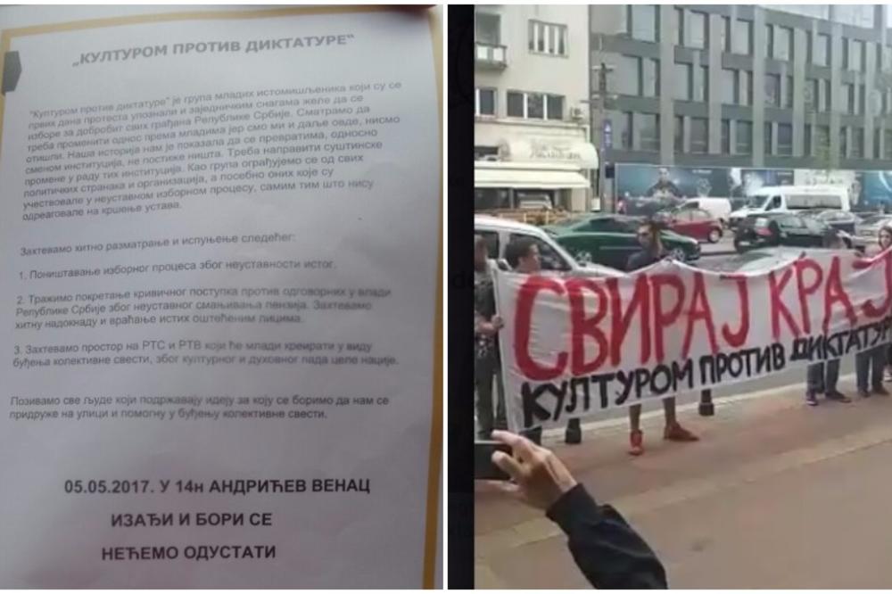 OVI STUDENTI SU SE ODVOJILI OD PROTESTA PROTIV DIKTATURE: Oni imaju svoje zahteve, evo i koji su!