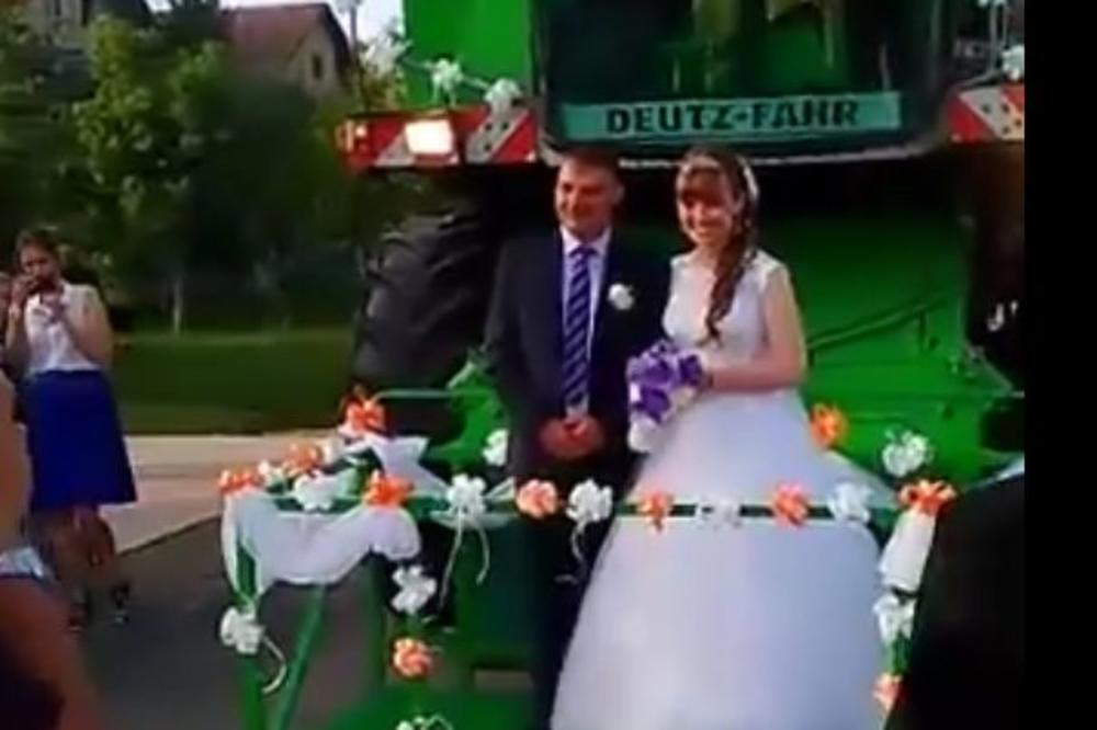 NEOBIČNI MLADENCI IZ VOJVODINE: Svi pričaju o tome kako su došli na svoju svadbu!(VIDEO)