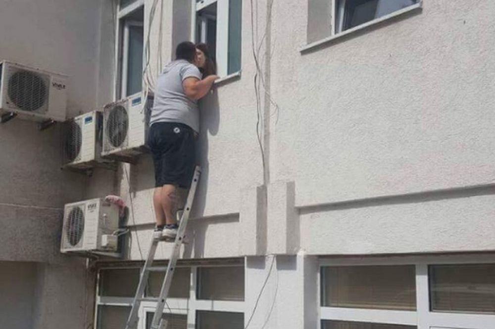 Oduševio region: Crnogorac je našao genijalno rešenje da poseti ženu u porodilištu! (FOTO)