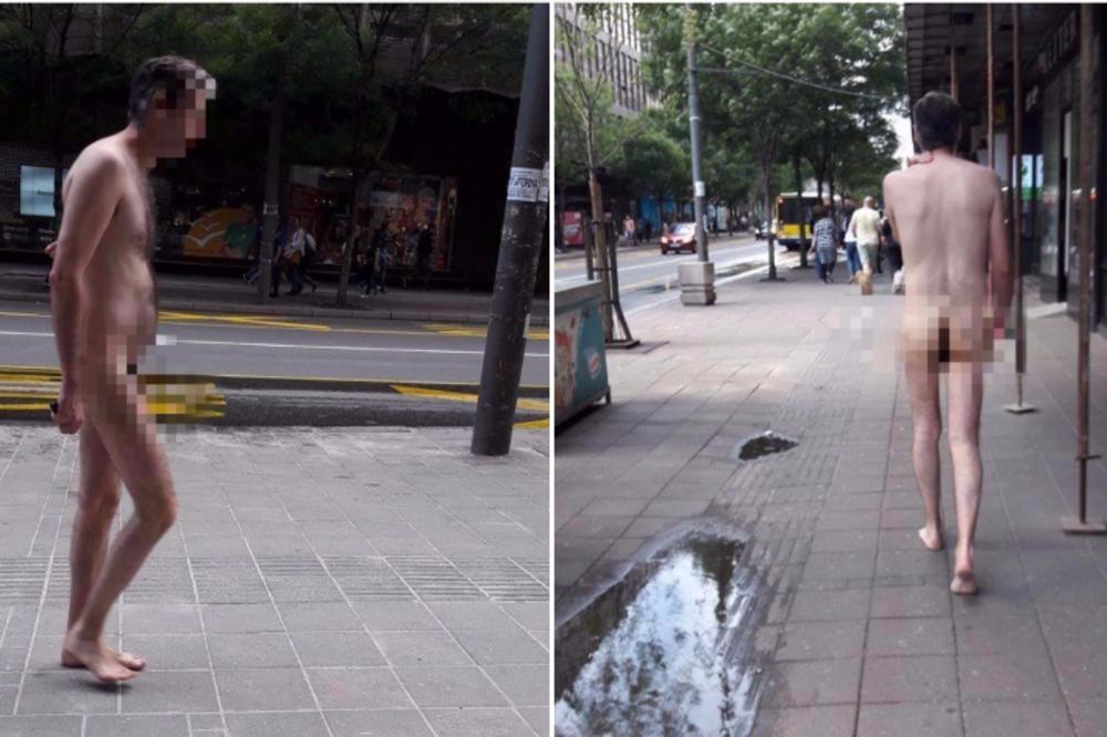 Nezapamćena scena! Skinuo se go, pa BEZ TRUNKE BLAMA prošetao centrom BG-a! Babe vrištale, a kod Skupštine...  (FOTO)