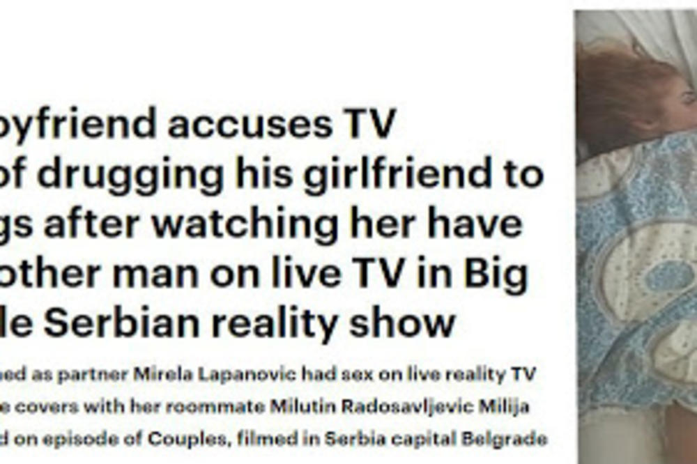 SILOVANJE U PAROVIMA GLAVNA TEMA BRITANSKIH TABLOIDA: Dejli mejl ŠOKIRAN srpskim rijalitijem!