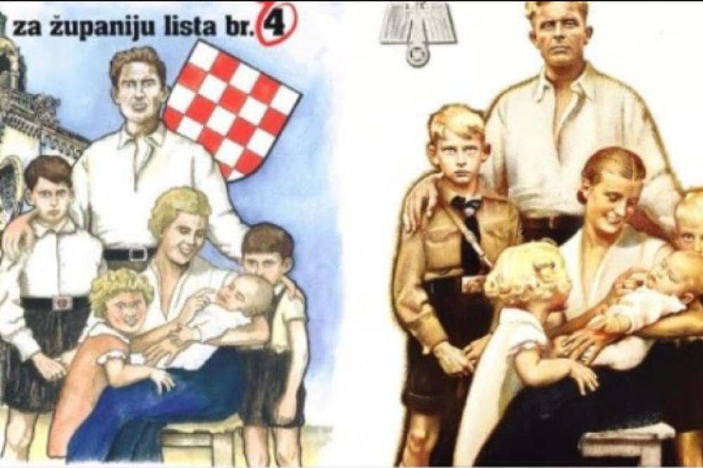 Pronađite razliku: Hrvatska stranka koristi Gebelsove plakate u izbornoj kampanji (FOTO)