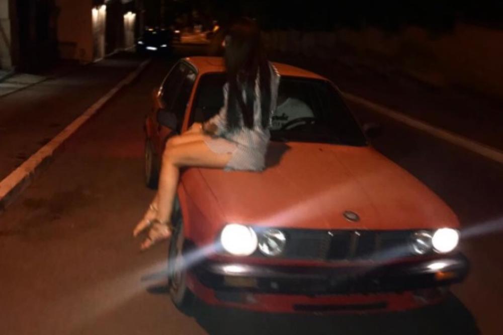 MAŠA TERZIĆ NA HAUBI BMW: Snimkom opasne vožnje potresla Instagram! (VIDEO)