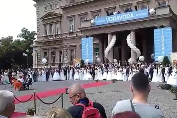 147 VENČANJA NA JEDNOM MESTU U JEDNOM DANU: Ovo je najlepša slika iz Beograda danas (VIDEO)