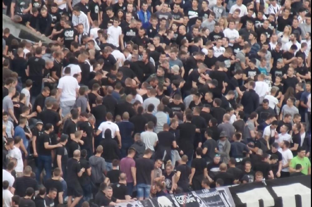 Čemu to ljudi, pa može neko da strada?! Neshvatljivo ponašanje Grobara ugrozilo bezbednost igrača Zvezde! (VIDEO)