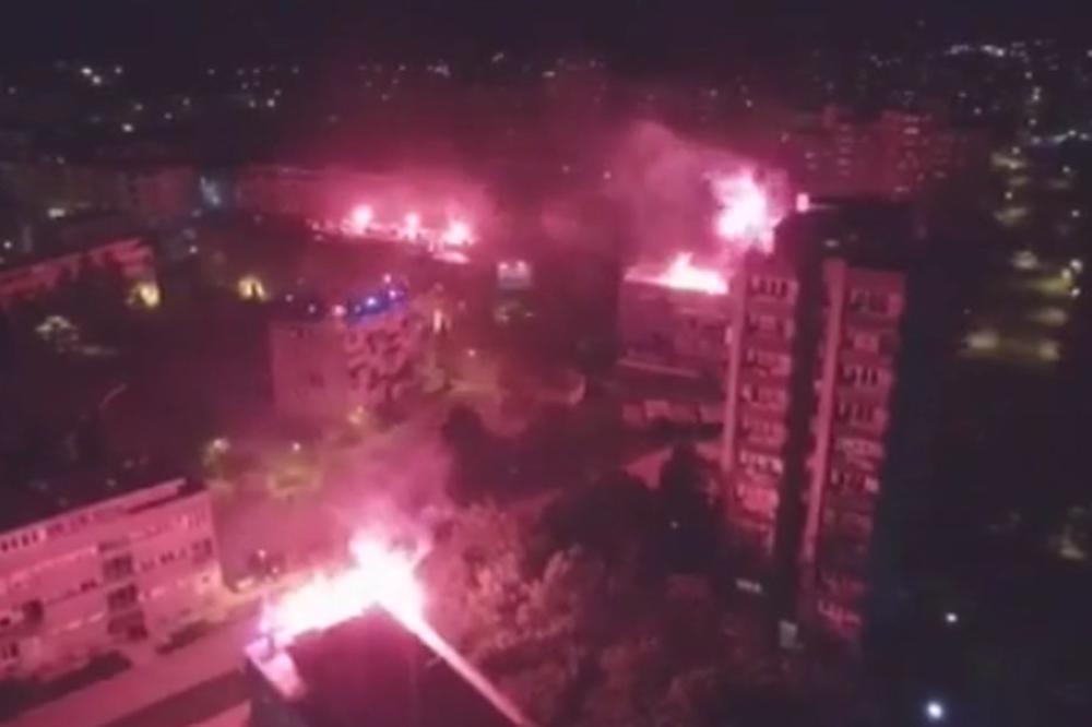 Gluvo doba noći, Nikšić je spavao, a onda su se probudili Grobari i počela je spektakularna bakljada! (VIDEO)