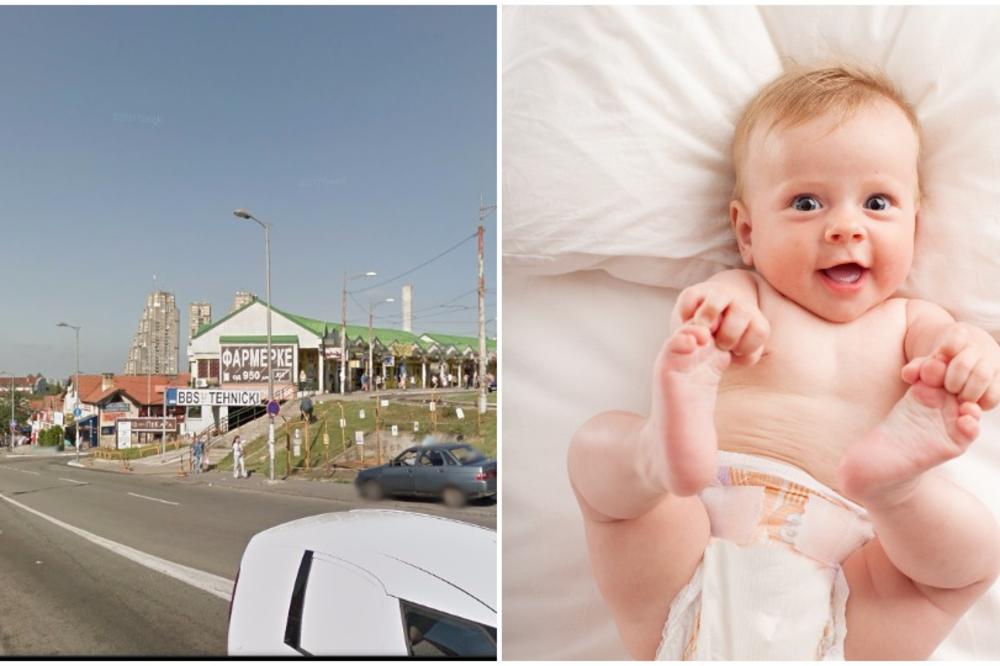 BEBA NAĐENA NA OKRETNICI: Devojčicu u pelenama ostavili na Konjarniku!