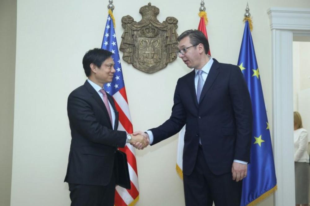 VUČIĆ SA AMERIČKIM ZVANIČNIKOM: Zahvalan sam Hojtu zbog investitora i poglavlja, ali o Kosmetu imamo različito mišljenje!