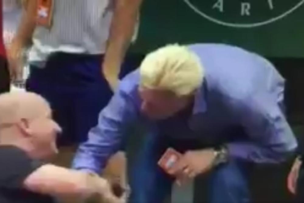 UJEDINILA IH LJUBAV PREMA NOVAKU! Presrećni Agasi i Beker zajedno proslavili trijumf srpskog asa! (VIDEO)