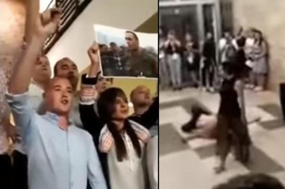 Prekinut skandalozni performans gde srpski vojnik siluje Albanku: HAOS NA FESTIVALU MERDITA U BEOGRADU! (VIDEO)