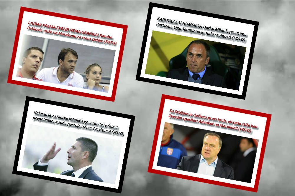 10 SCENARIJA OD KOJIH BI GLAVA BOLELA: Ovo bi bila najluđa trenerska rešenje Partizana i Zvezde! (FOTO)