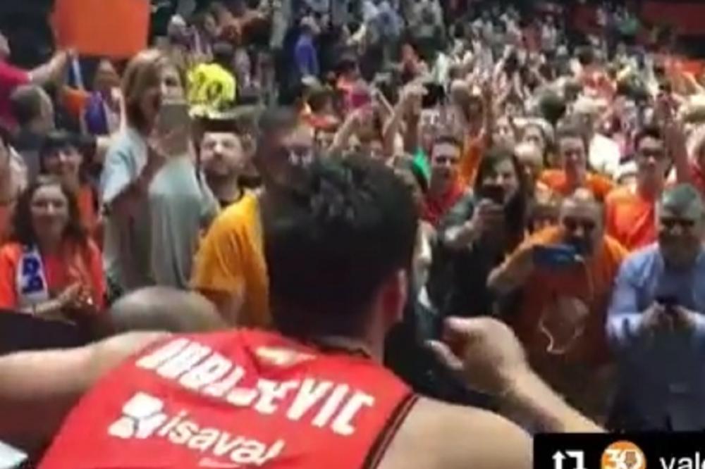 Valensija je prošla u finale Endesa lige, a Bojan Dubljević napravio HAOS sa navijačima u hali! (VIDEO)