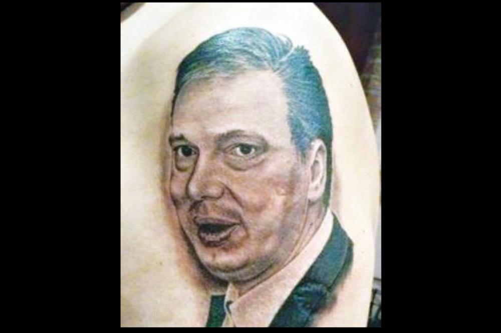 PLAKANJE OD SMEHA: Tetovaža s Vučićevom likom izazvala nevericu, a iza nje se krije jasna poruka! (FOTO)