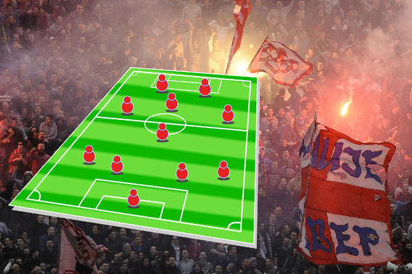 DELIJE O OVOME MAŠTAJU! Kada bi startnih 11 Zvezde izgledalo OVAKO, Liga Evrope bi bila REALNOST! (FOTO)