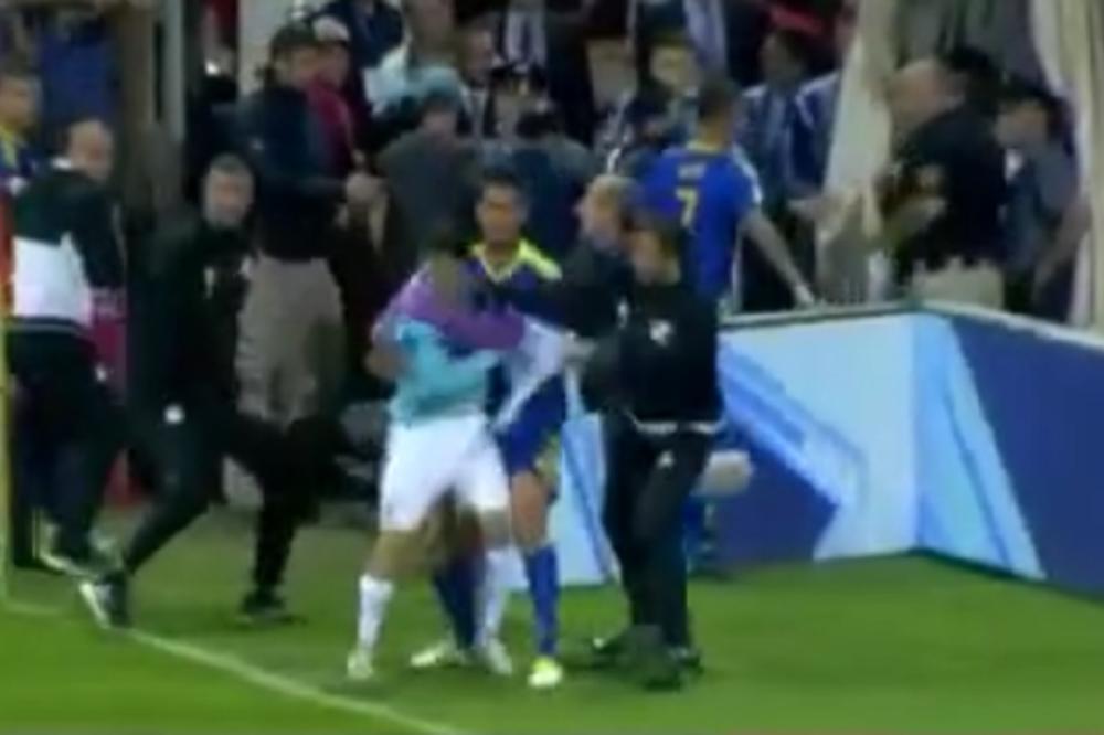 GROZOTA! Džeko napao saigrača, a potom je izbila masovna tuča! Trener Bosne tukao Grka kao Sveti Ilija! (VIDEO)