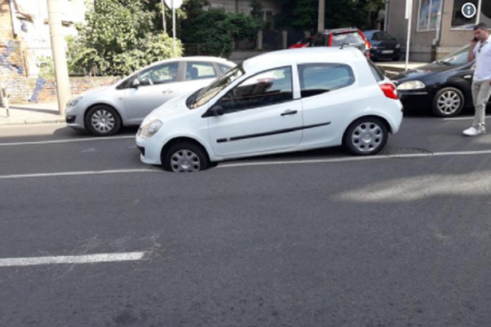 RUPA SMRTI U CENTRU BEOGRADA! Hoće li neko reagovati pre nego što bude ljudskih žrtava!? (FOTO)