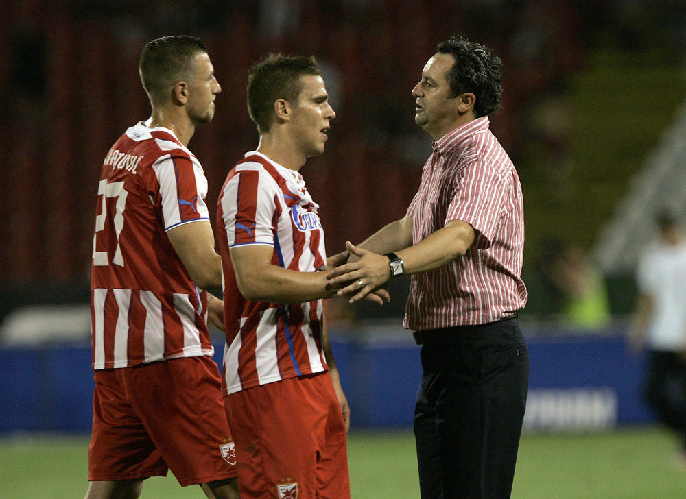 Stefan Mihajlović i Mihailo Ristić dok su igrali za Zvezdu  