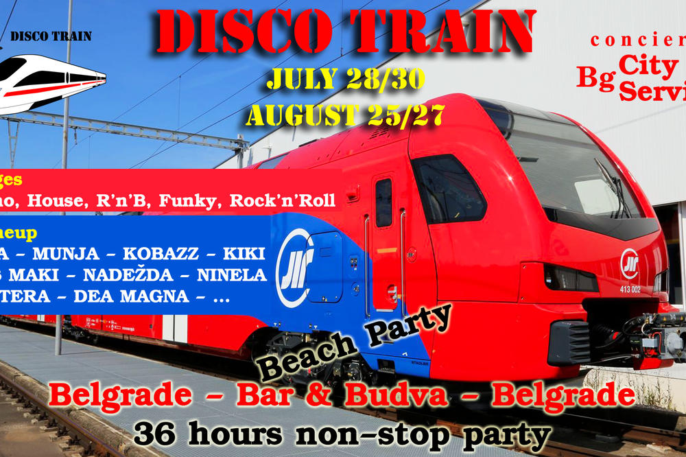 PRIDRUŽITE SE JEDINSTVENOJ ATRAKCIJI: Disko voz Beograd - Bar kreće u julu!