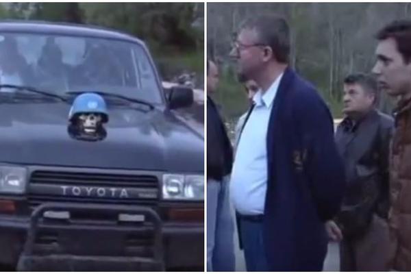 VUČIĆ I ŠEŠELJ u džipu na koji je ZAKAČENA LOBANJA: Šta bi rekli gosti na inauguraciji da vide ovaj snimak? (VIDEO)