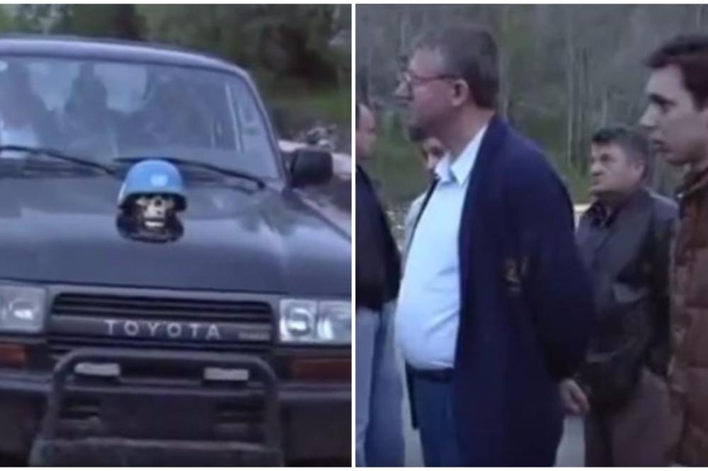 VUČIĆ I ŠEŠELJ u džipu na koji je ZAKAČENA LOBANJA: Šta bi rekli gosti na inauguraciji da vide ovaj snimak? (VIDEO)