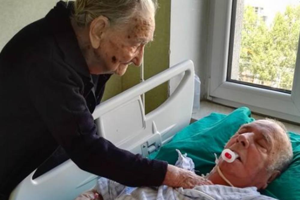 NAJLEPŠA I NAJPOTRESNIJA SLIKA IZ SRBIJE: Desa (97) je posetila sina Branimira (79) koji je u komi, a potom... (FOTO)
