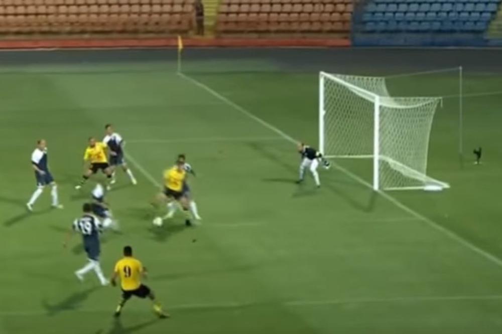 Nije ovaj momak Brazilac, on je Srbin, ali voli da štiklom ponižava protivničke golmane! (VIDEO)