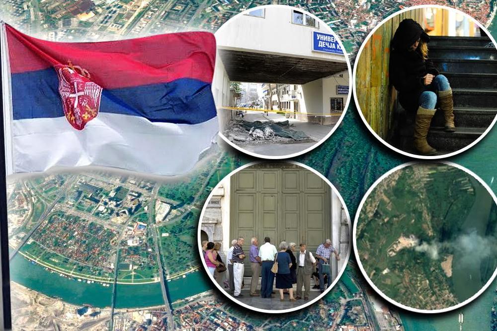 BUŠAN KROV BOLNICE, REDOVI NEZAPOSLENIH, PENZIONERI KOJI JEDU IZ KONTEJNERA... Šta će još moći da se vidi s JARBOLA OD 120 METARA?