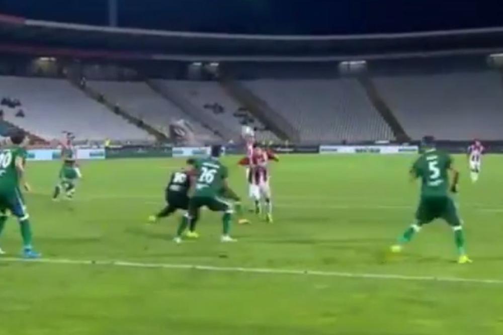Kad već Zvezda nije umela, onda joj je golman Florijane poklonio drugi gol! (VIDEO)
